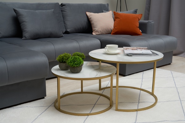 Диван п-образный тик-так Монарх М1О2 темно-серый