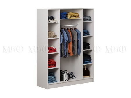 Шкаф 4-х Створчатый Королева МДФ (Ш-1600 мм x В-2116 мм x Г-540 мм)