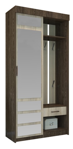 Прихожая Смайл 3 (Ш-1000 × В-2116 × Г-446 мм)/Разные Цвета