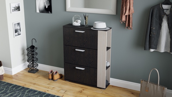 Тумба для Обуви «Элегия» Тип 1 Разные Цвета (Ш-790 мм x В-1016 мм x Г-226 мм)