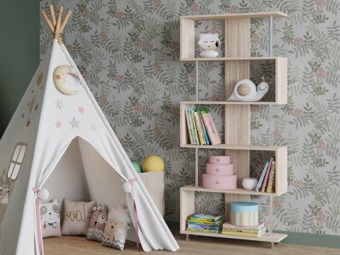 Стеллаж Юнга-15 Зиг Заг/Разные Цвета