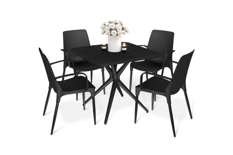 Обеденная группа SHT-DS209 черный